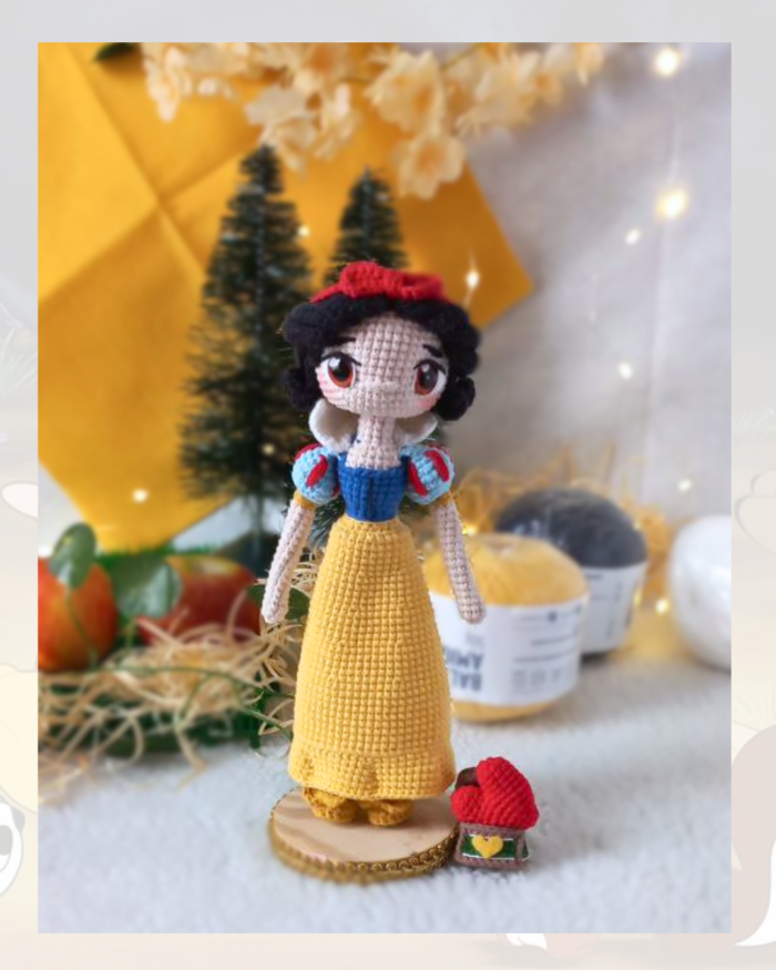PADRÃO PDF BRANCA DE NEVE - RECOMPENSA APOIA-SE "A SOCIEDADE DO AMIGURUMI"