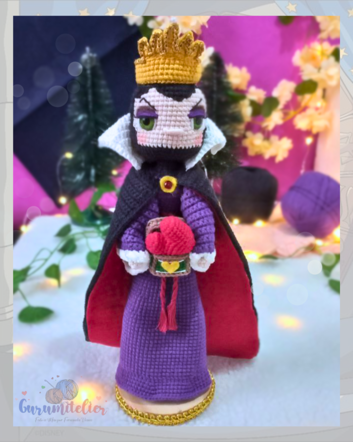 PADRÃO PDF RAINHA MÁ - RECOMPENSA APOIA-SE "A SOCIEDADE DO AMIGURUMI"