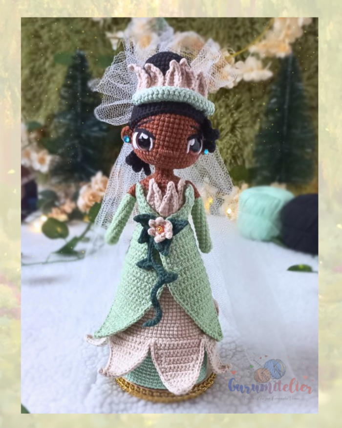 PADRÃO PDF Tiana- RECOMPENSA APOIA-SE "A SOCIEDADE DO AMIGURUMI"