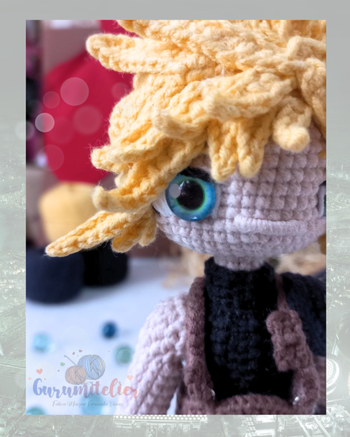 PADRÃO PDF Cloud Strife - RECOMPENSA APOIA-SE "A SOCIEDADE DO AMIGURUMI" - Imagem 6