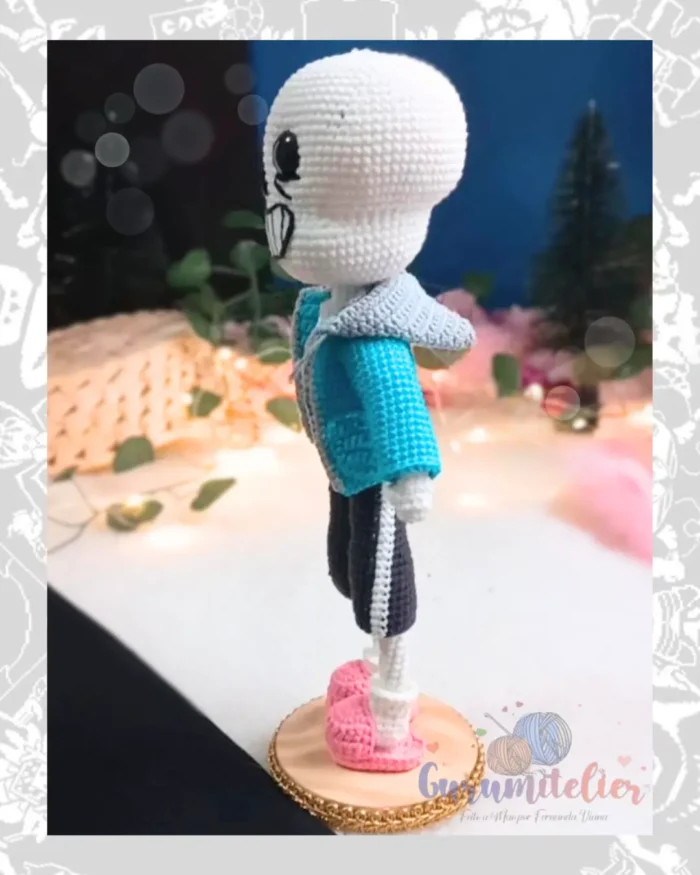 PADRÃO PDF Sans - Undertale - RECOMPENSA APOIA-SE "A SOCIEDADE DO AMIGURUMI" - Imagem 7