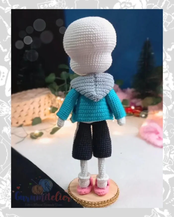 PADRÃO PDF Sans - Undertale - RECOMPENSA APOIA-SE "A SOCIEDADE DO AMIGURUMI" - Imagem 6