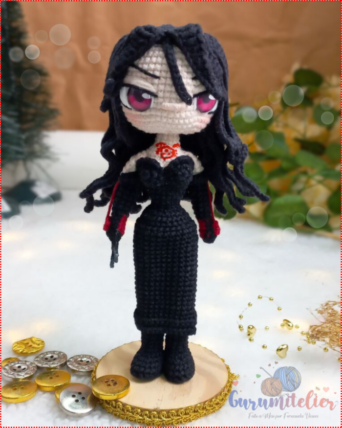 PADRÃO PDF - Lust, a homunculo da lúxuria - RECOMPENSA APOIA-SE "A SOCIEDADE DO AMIGURUMI"