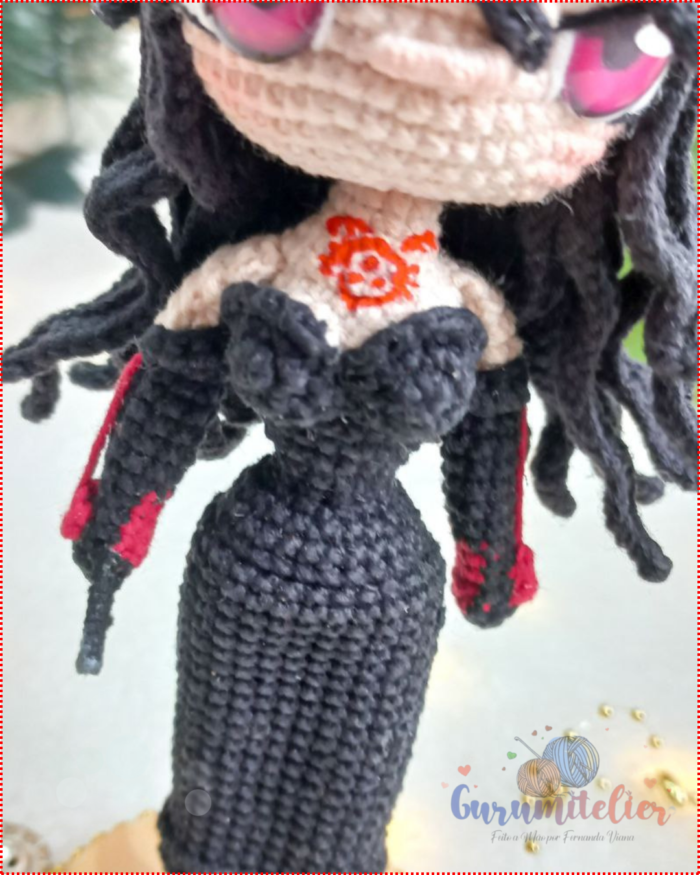 PADRÃO PDF - Lust, a homunculo da lúxuria - RECOMPENSA APOIA-SE "A SOCIEDADE DO AMIGURUMI" - Imagem 5
